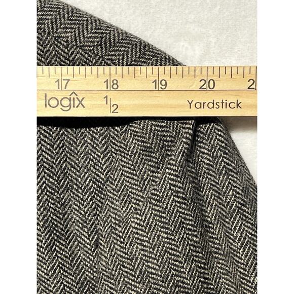 Joseph Abboud XL 44R Mens Gray Herringbone Flannel Blazer Sport Jacket - Picture 10 of 14
